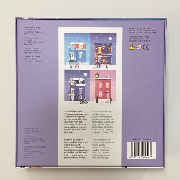 Holiyay Puzzles 'Snowy in Montreal' - 1000 Piece Puzzle - Picture 2 of 2